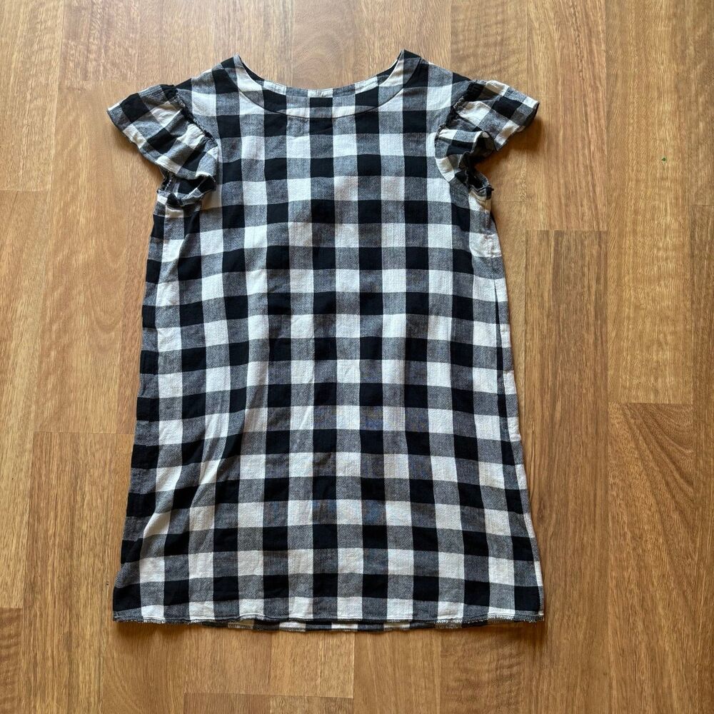 BONPOINT france girls gingham dress